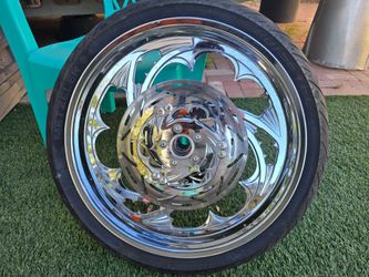 21" Front Blade Billet Rim Tire
