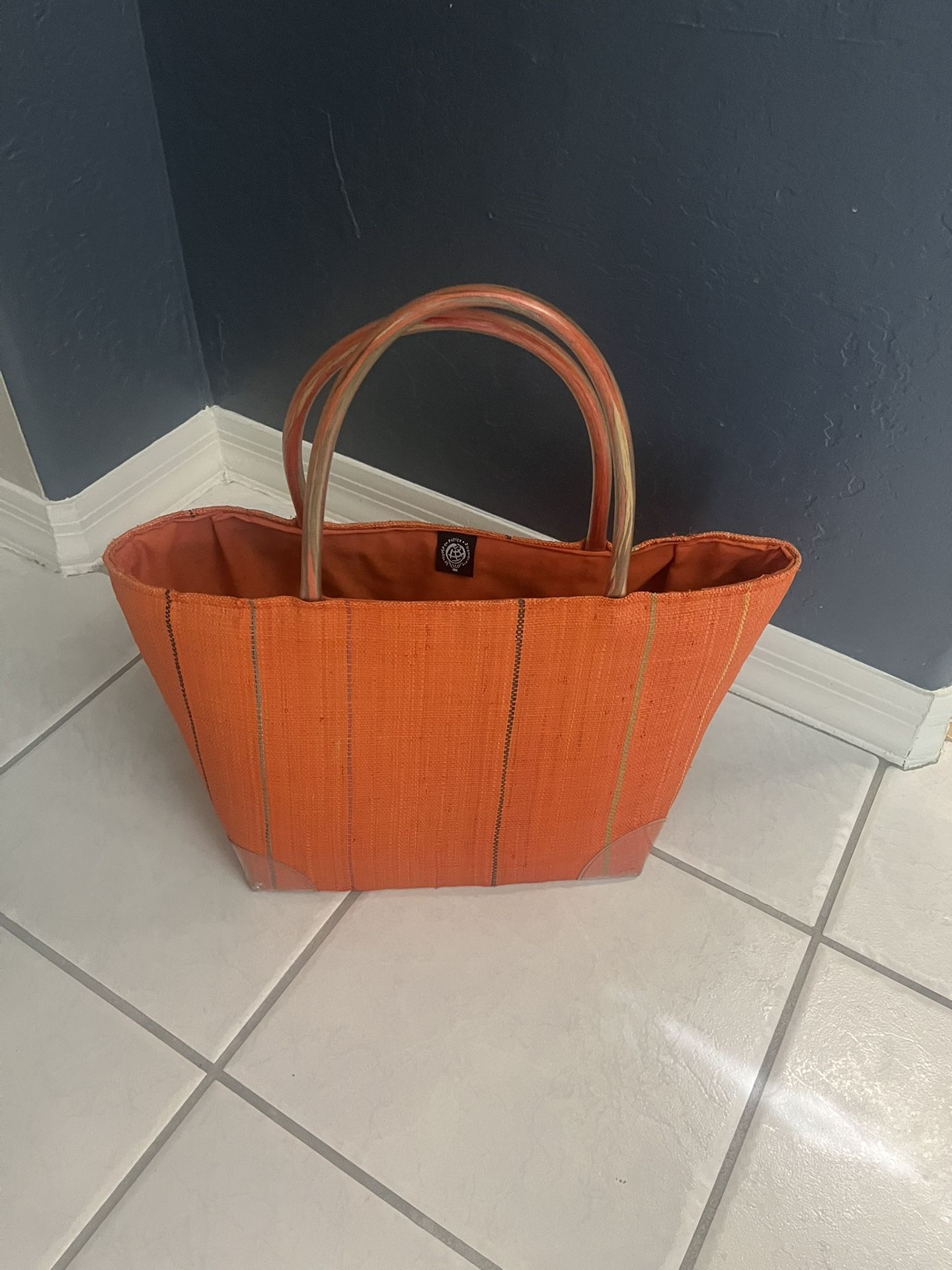 Orange Beach Bag