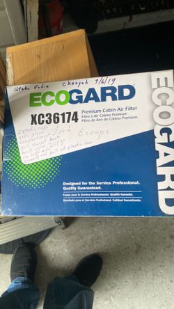 New Cabin air filter Ford Escape