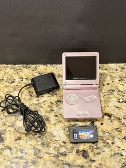 Nintendo Gameboy Advance  SP Pearl Pink AGS-101 Tested