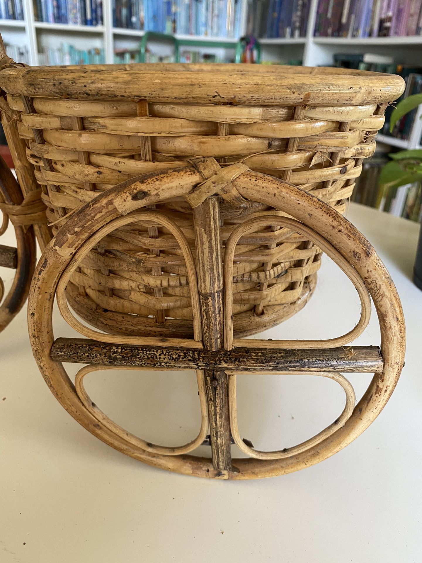 Wicker Bicycle Plant Holder Lawn & Garden - Lawn & Garden