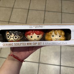 Harry Potter Ceramic Sculpted Mini Cup Set