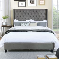 Queen Frame Size Bed and Mattress