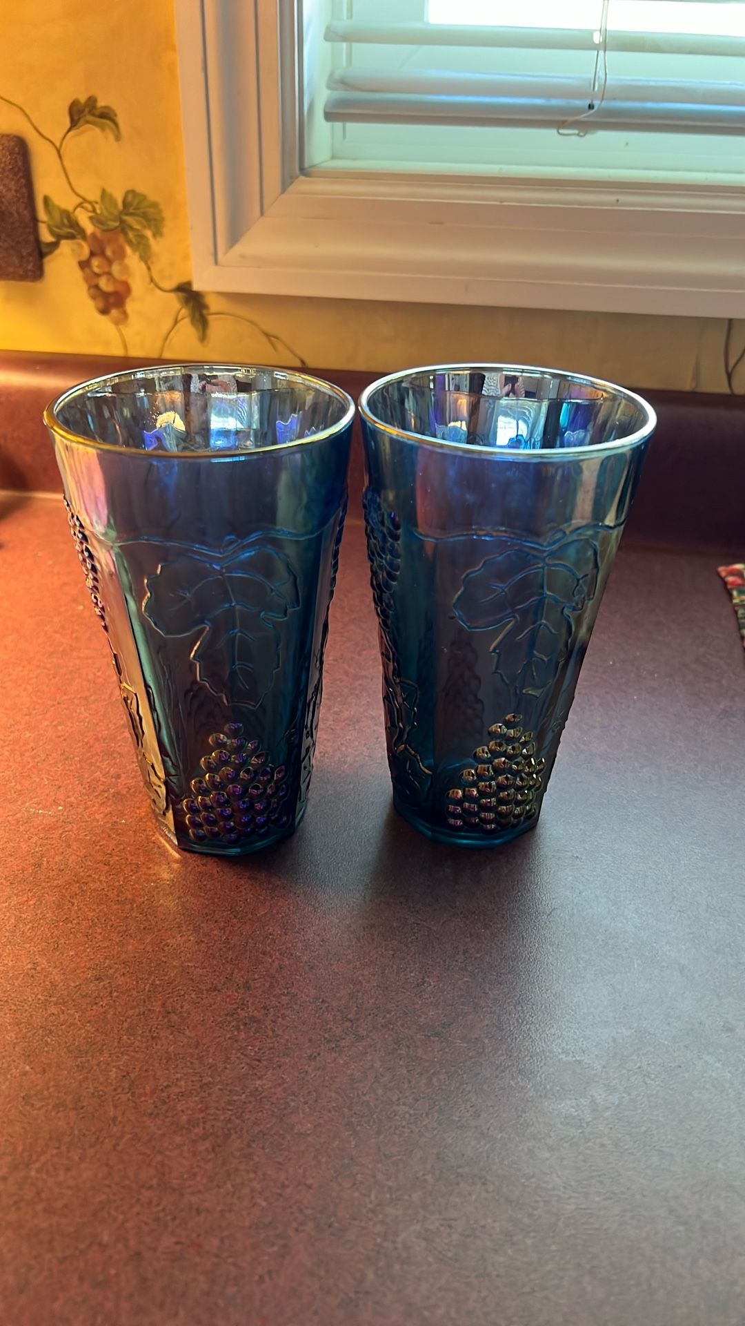 Indiana Glass Blue Grapevine