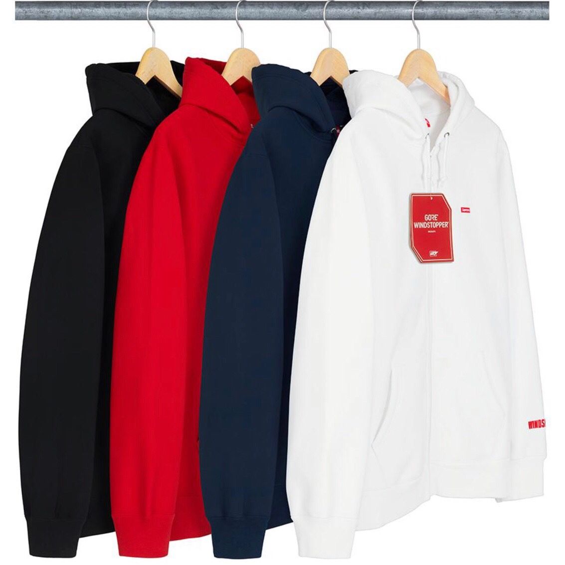 Supreme x WINDSTOPPER zip up hoodie size medium for Sale in