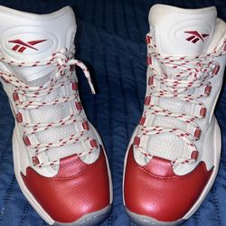 Reebok Question Mid "Red Toe" | Allen Iverson | Men’s Size 10 | Excellent