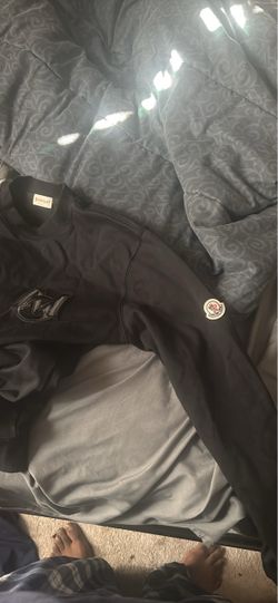 Moncler Black Crewneck Sweatshirt
