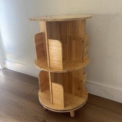 Round two tiered bookcase