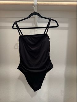 Shade & Shore black one piece swimsuit Size L #swimwear #blackswimwear