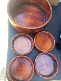$50 Wooden bowls set