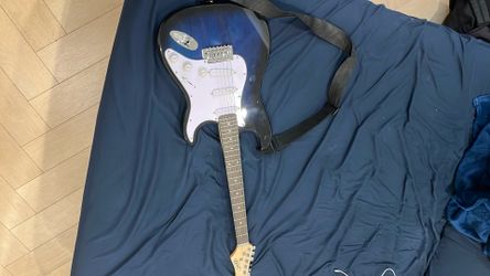 Blue Zeny Electric Guitar +optional amp