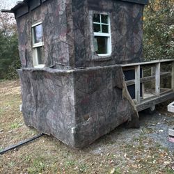 Hunting Shack On Trailer To Be Mobile 