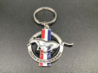 Ford MUSTANG 35 Year ANNIVERSARY KEY CHAIN  Metal