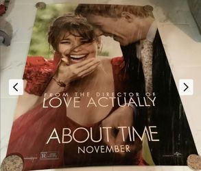 About Time Original Bus Shelter Movie Poster Approx 48x70