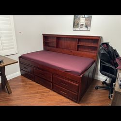 Wooden Twin Bed From Vietnam High quality Wood