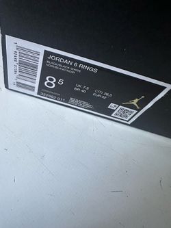Jordan 6 rings 8 1/2