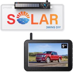 NEW solar wireless backup camera with 5" monitor