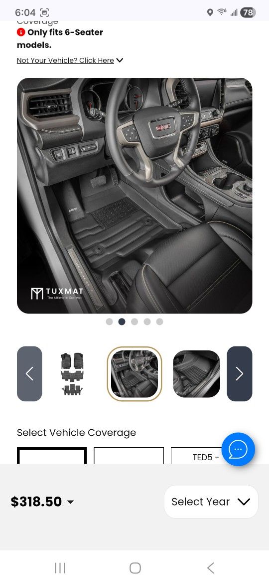 Cadillac XT6 Floormats