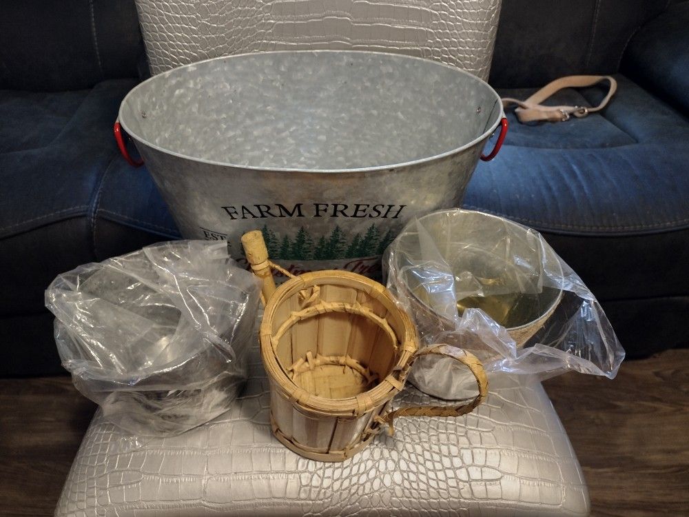 Farmhouse Kitchen Decor 5 Planter Set