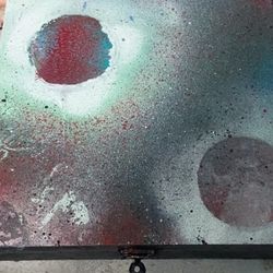 Spray painted wooden box homemade