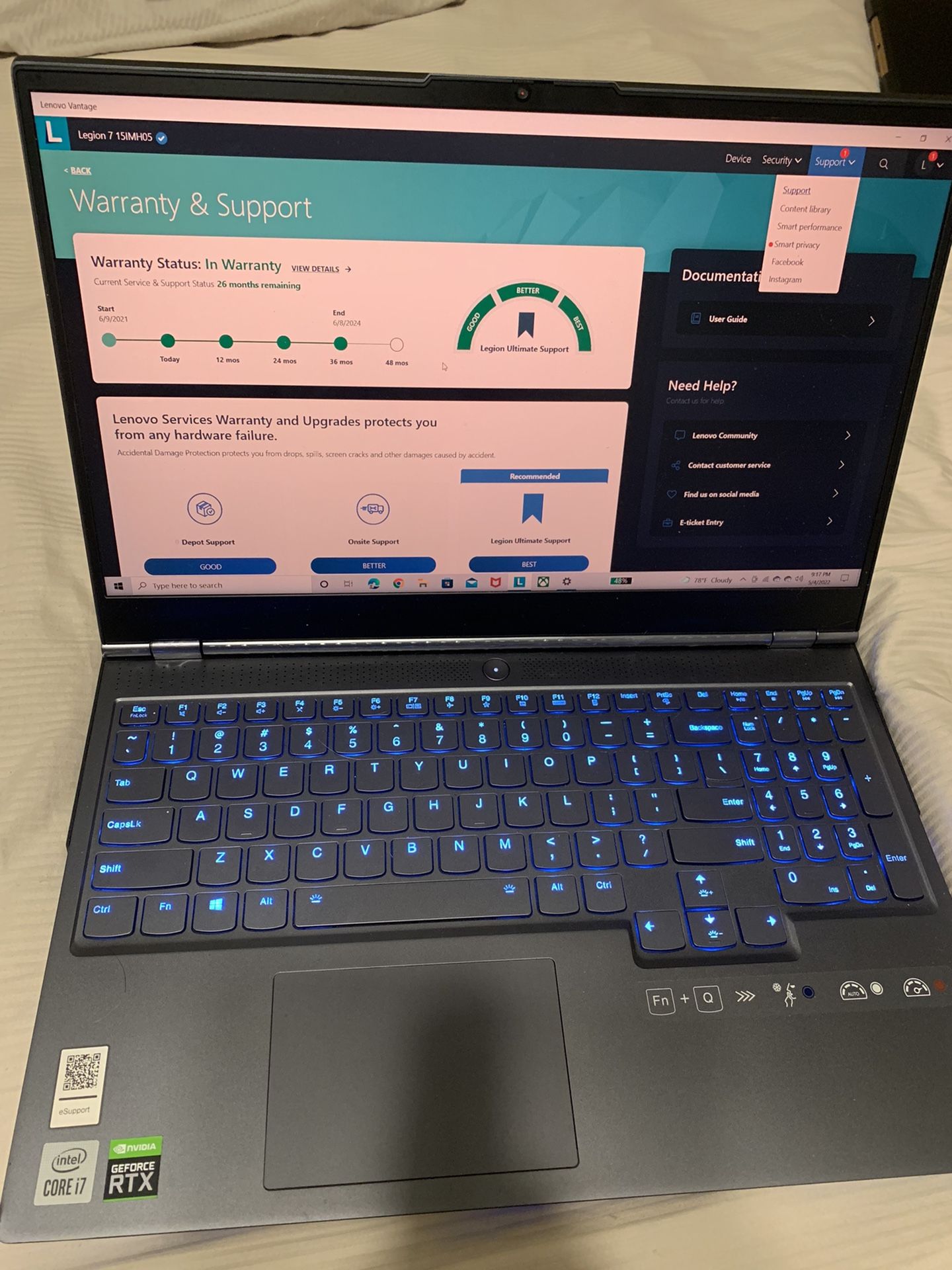 Lenovo Legion 7i Rtx2060 