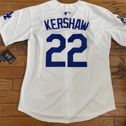 Kershaw White Dodger World Series Jersey