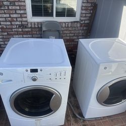 GE front load  washer and dryer