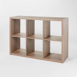 13" 6 Cube Organizer Weathered Gray
