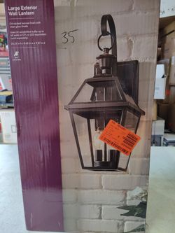 Home Decorators large exterior wall sconce light fixture in oil rubbed bronze
