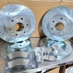 2007 TO 2013 Silverado Tahoe Yukon Denali Suburban Sierra Drill Slot Rotors Plus Heavy Duty Pads INSTALLATION AVAILABLE 