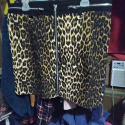 Killstar Animal Print Skirt