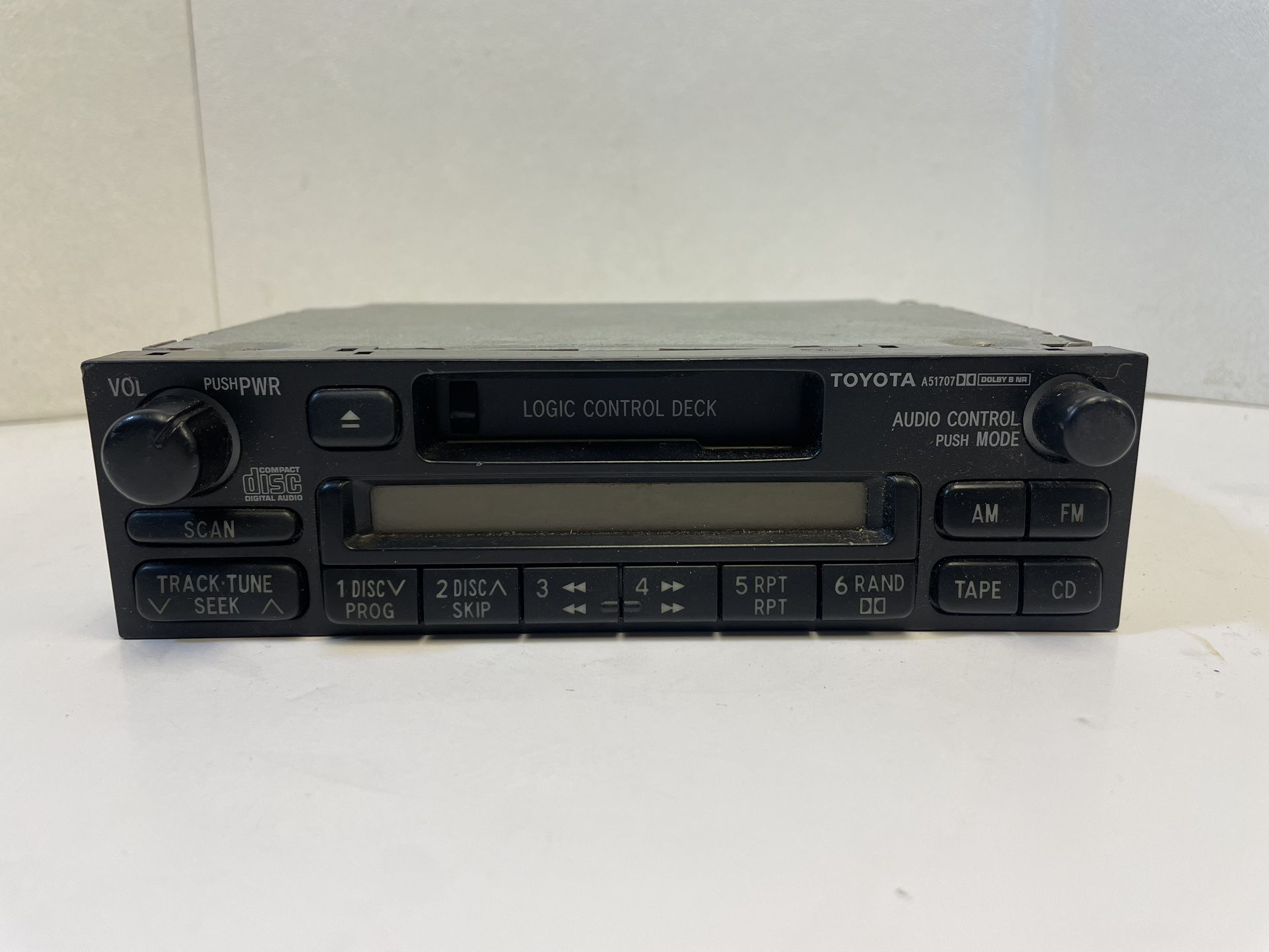 Vintage Toyota Factory Stereo Head Unit AM FM Radio Cassette Player 86120-0W060