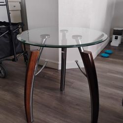 Modern Glass Top End Tables