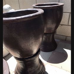 New Flower Pots Made Out Of Cement Perfect Gift 