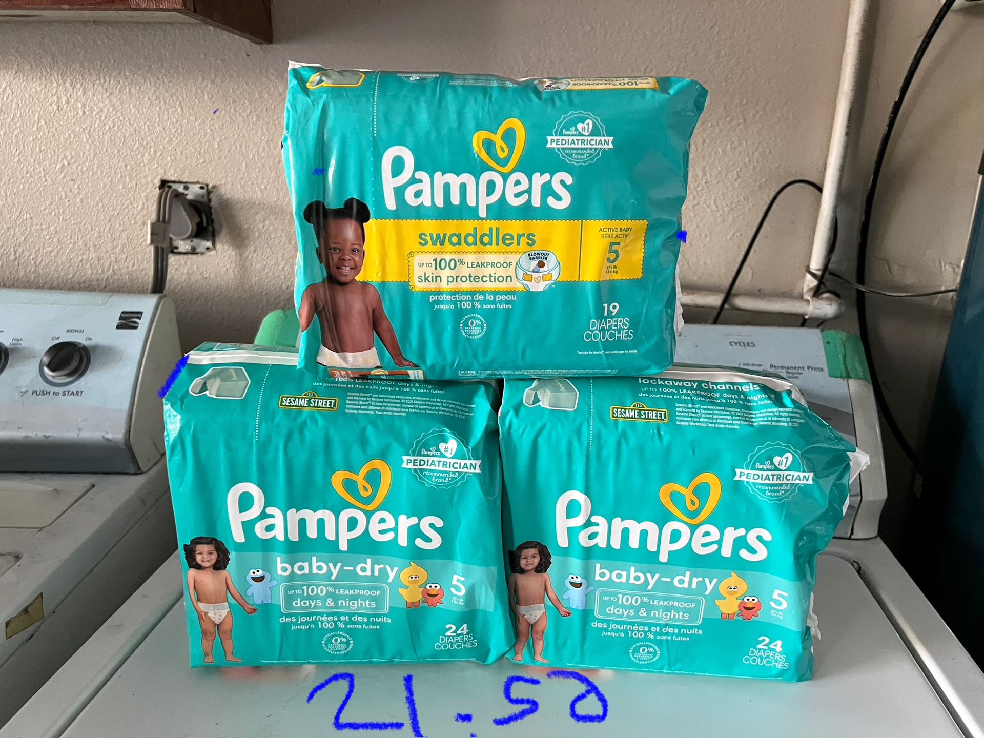 $21.50 Pampers