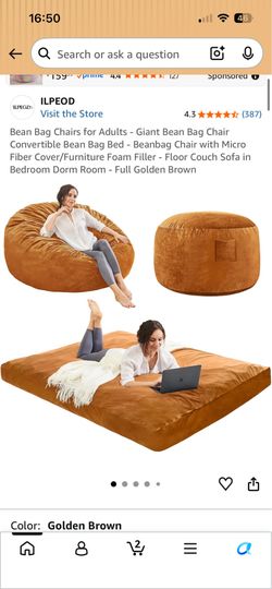 Beanbag chair/ lounging bed!