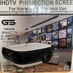 DWU630 Projector And UHFTV projection Screen