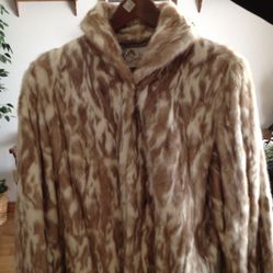Gorgeous Rare Spotted Mink Jacket