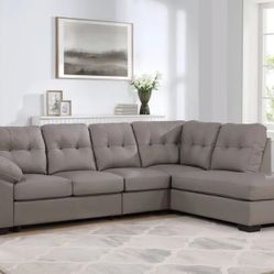 Faux Leather 2 Piece Sectional 