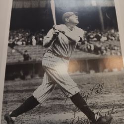 1928 Babe Ruth Autographed Photo 