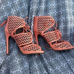 Peach heels