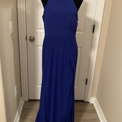 Sexy blue maxi dress