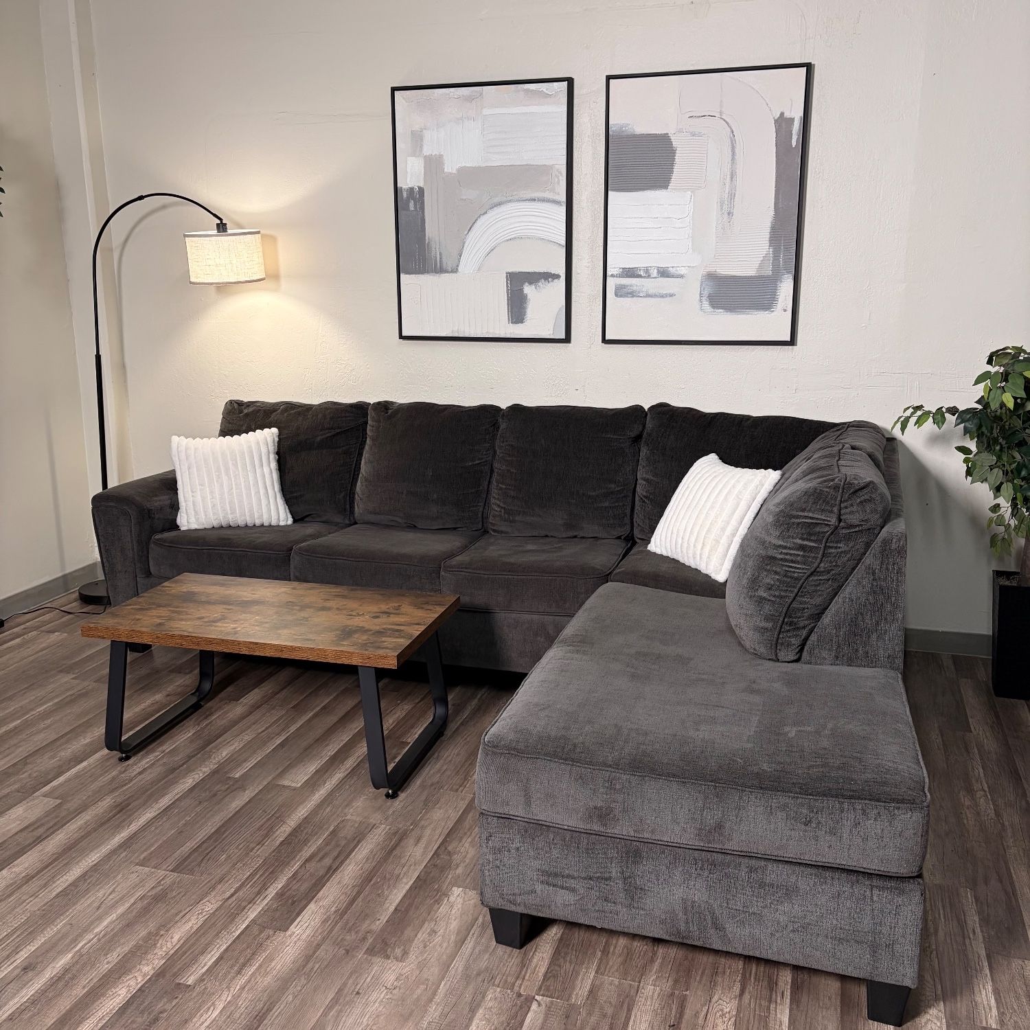 Gray Sectional Sleeper Couch DELIVERY WITHIN A WEEK