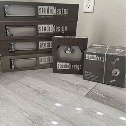 Brand New towel racks $12 each; Towel Ring $10 & Bathtub facet set $40