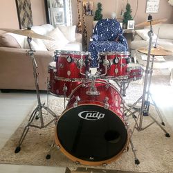 Pdp Drum Set Complete Ready To Play  Todo Incluido Y Listo Para Tocar
