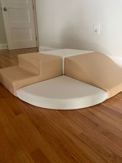 Baby Crawl Activity Play Set (White and Coffee)