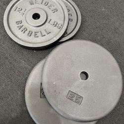 Standard 1” Cast Iron Weight Plates