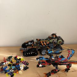 Lego Ninjago Dieselnaut And Dragons Forge Lot 