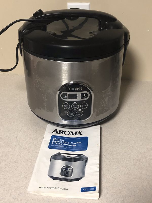 Aroma 20cup digital rice cooker and food steamer for Sale in