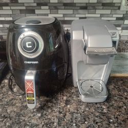Keurig Coffee Maker + Chefman Air Fryer 